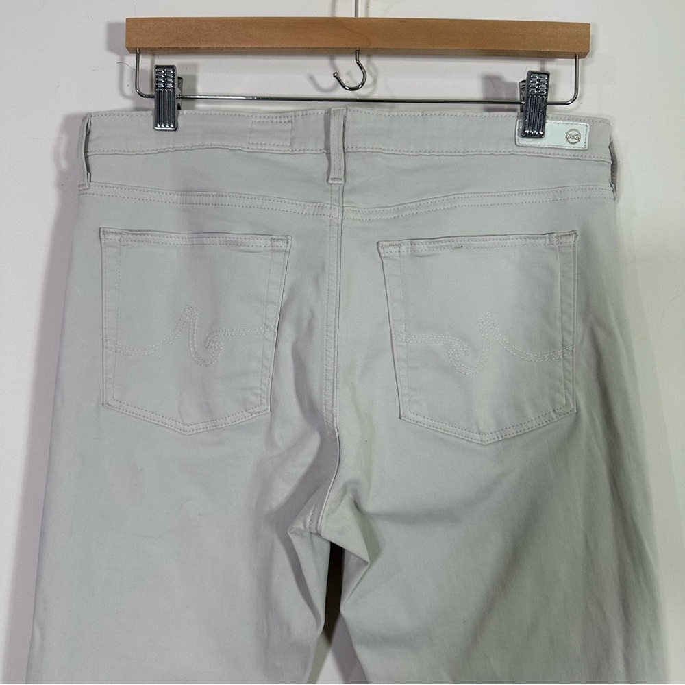 AG Adriano Goldschmied Light Gray Prima Cigarette Crop Jeans - Picture 5 of 8